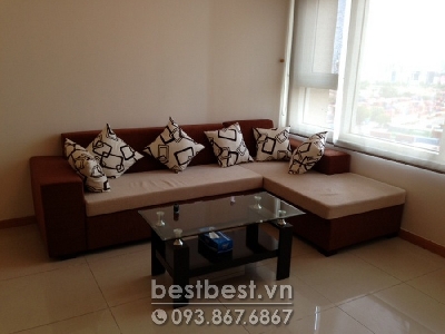  Apartment for rent in Binh Thanh district - Saigon Pearl. It is located on 92 Nguyen Huu Canh Street, Binh Thanh District, HCMC.
This apartment includes 2 bedroom, 2 bathroom, 1 living room and kitchen. All the furniture are nice with high quality to make you feel comfortable when live here. Especially, this apartment owns a quiet place &